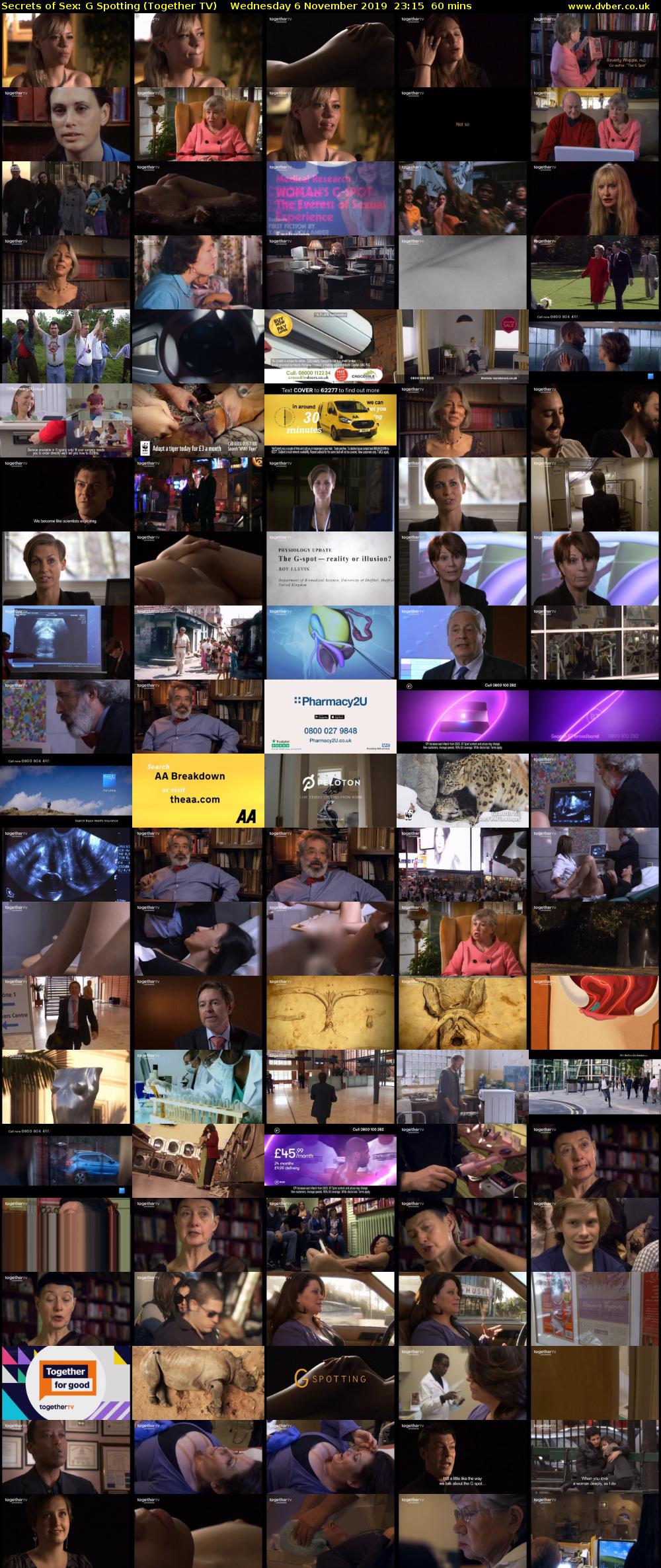 Secrets of Sex: G Spotting (Together TV) Wednesday 6 November 2019 23:15 - 00:15