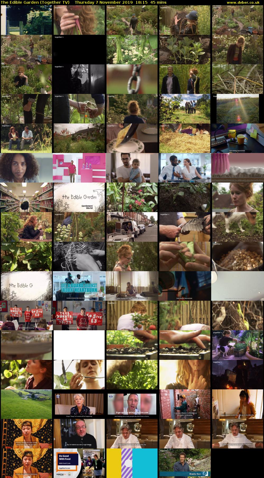 The Edible Garden (Together TV) Thursday 7 November 2019 18:15 - 19:00