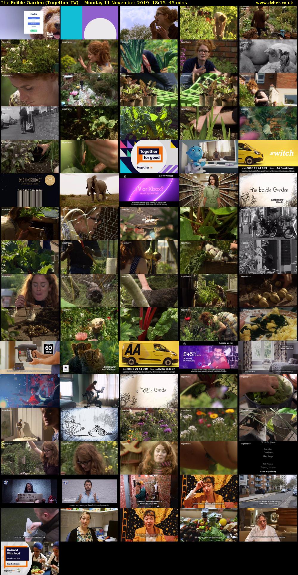 The Edible Garden (Together TV) Monday 11 November 2019 18:15 - 19:00