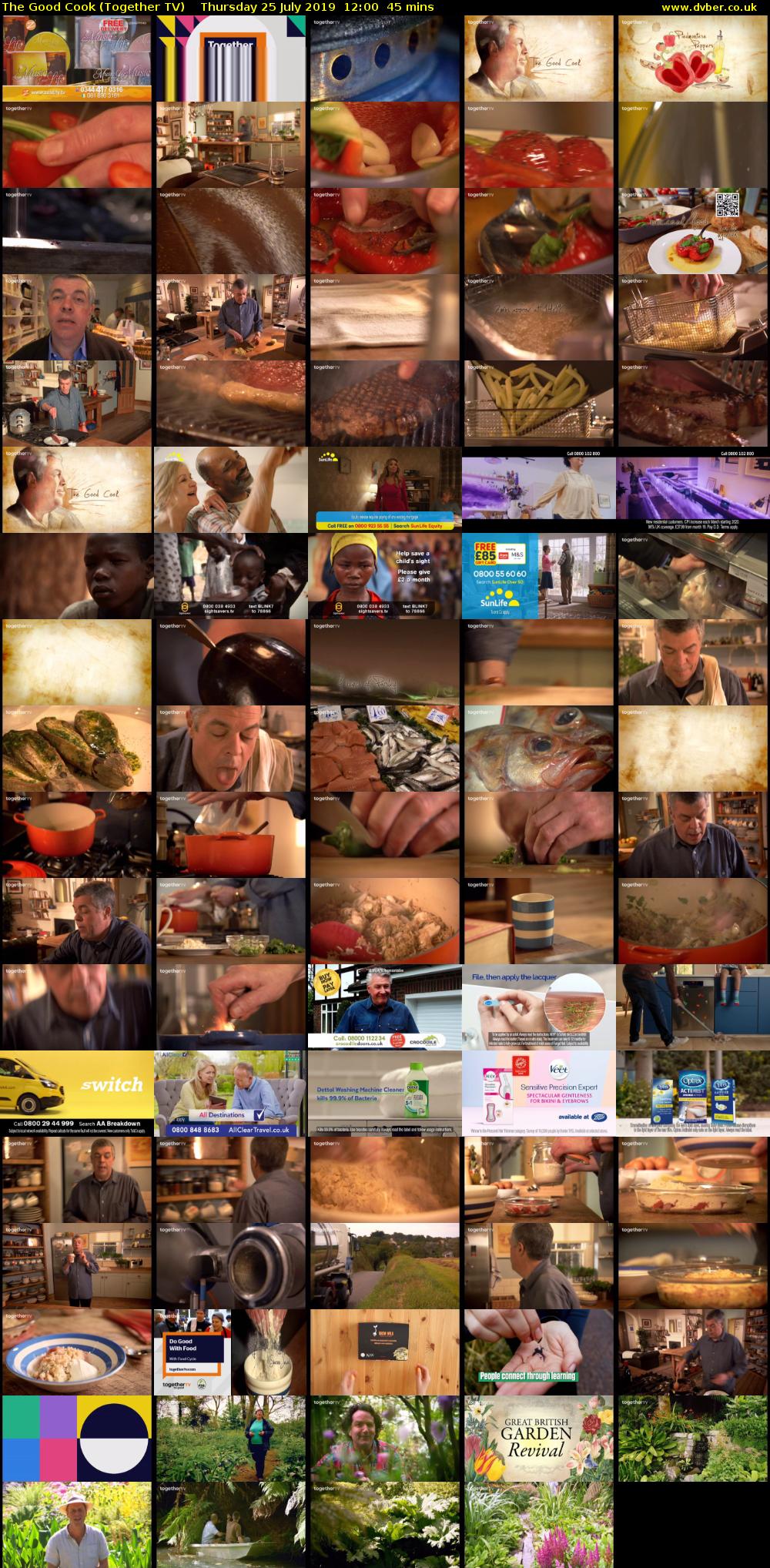 The Good Cook (Together TV) Thursday 25 July 2019 12:00 - 12:45