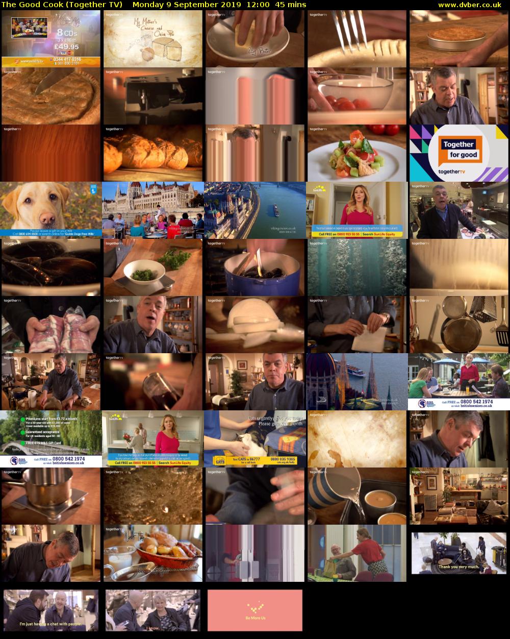 The Good Cook (Together TV) Monday 9 September 2019 12:00 - 12:45