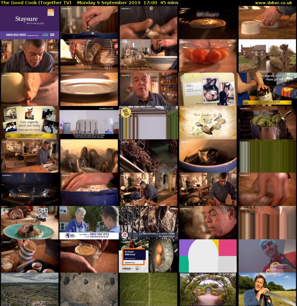 The Good Cook (Together TV) Monday 9 September 2019 17:00 - 17:45