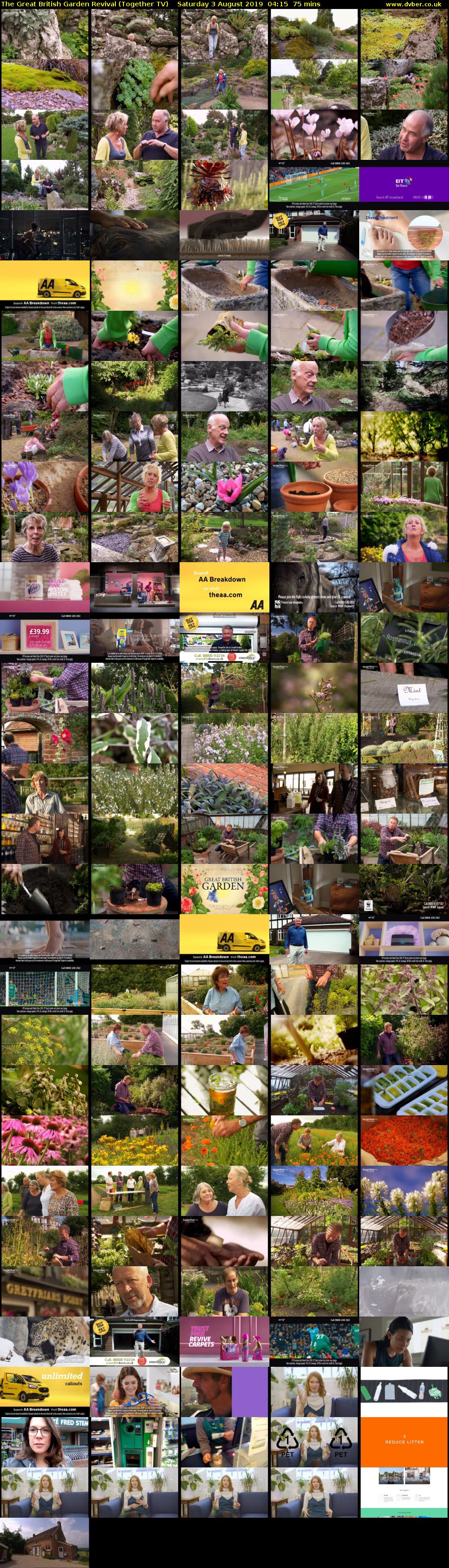 The Great British Garden Revival (Together TV) Saturday 3 August 2019 04:15 - 05:30