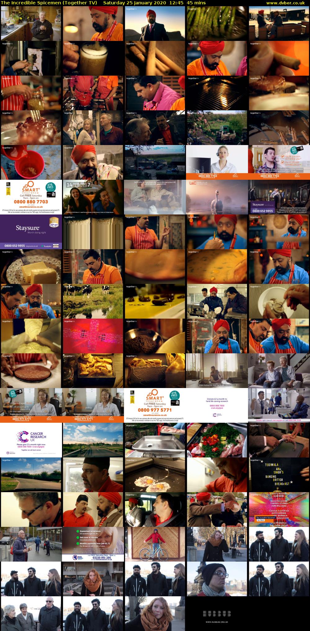 The Incredible Spicemen (Together TV) Saturday 25 January 2020 12:45 - 13:30