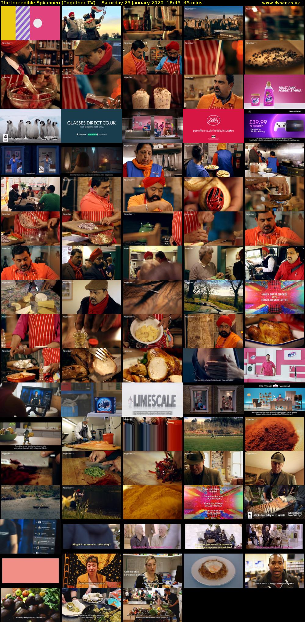 The Incredible Spicemen (Together TV) Saturday 25 January 2020 18:45 - 19:30