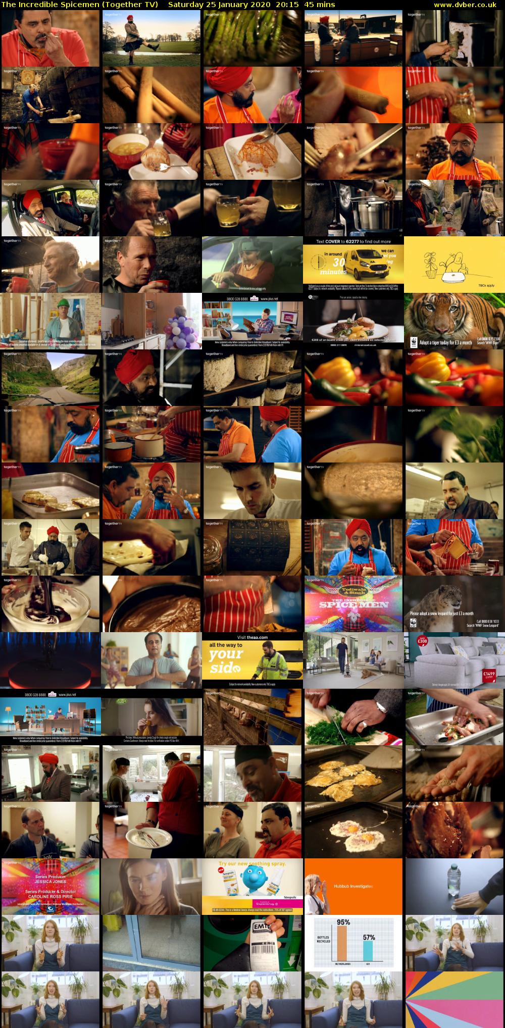 The Incredible Spicemen (Together TV) Saturday 25 January 2020 20:15 - 21:00