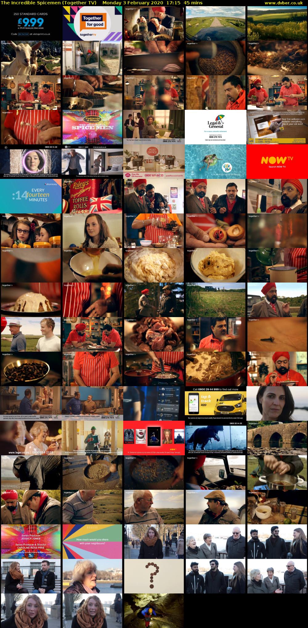 The Incredible Spicemen (Together TV) Monday 3 February 2020 17:15 - 18:00
