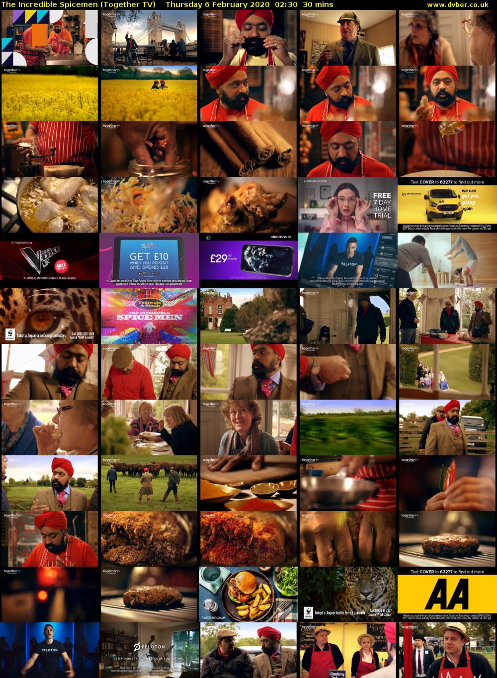 The Incredible Spicemen (Together TV) Thursday 6 February 2020 02:30 - 03:00