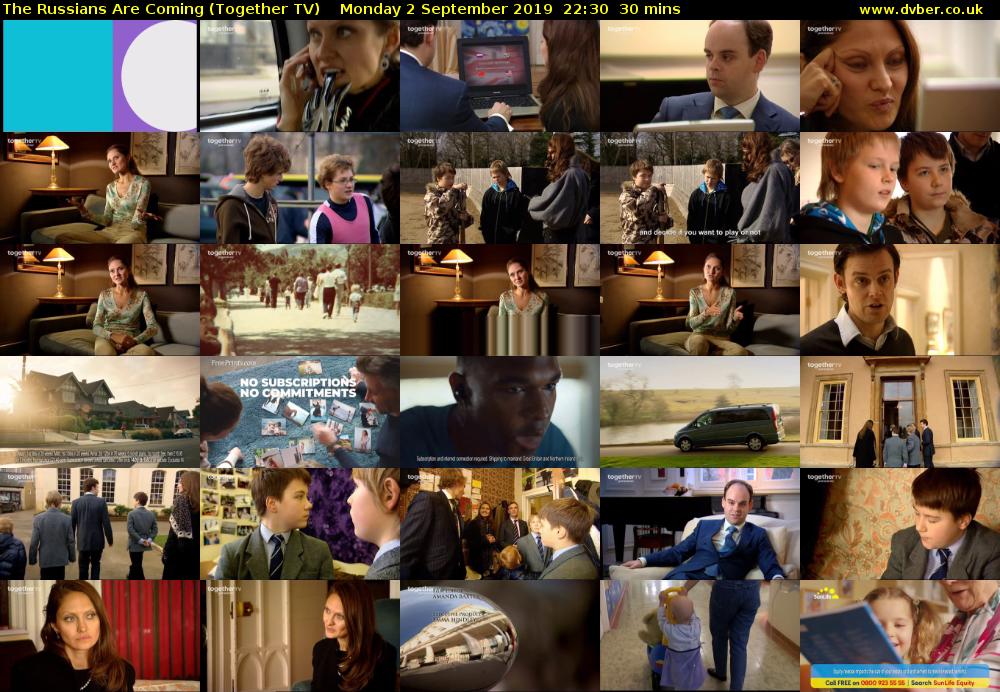 The Russians Are Coming (Together TV) Monday 2 September 2019 22:30 - 23:00