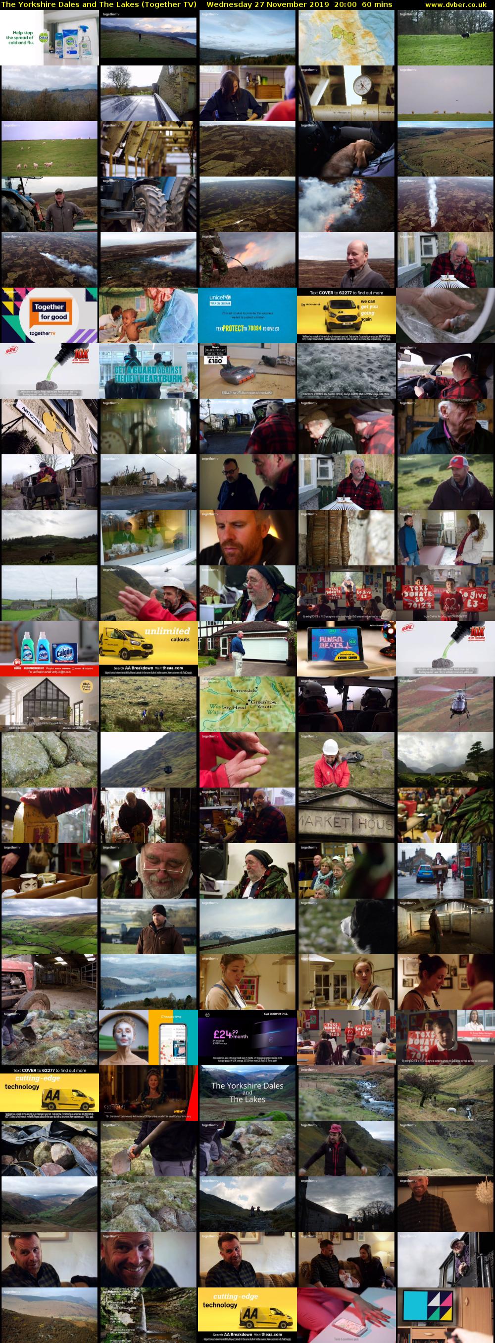 The Yorkshire Dales and The Lakes (Together TV) Wednesday 27 November 2019 20:00 - 21:00