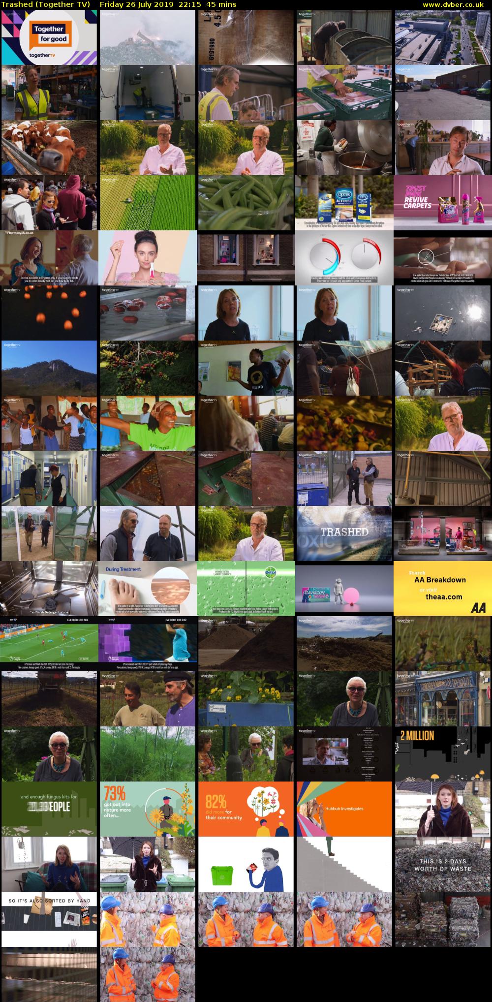 Trashed (Together TV) Friday 26 July 2019 22:15 - 23:00
