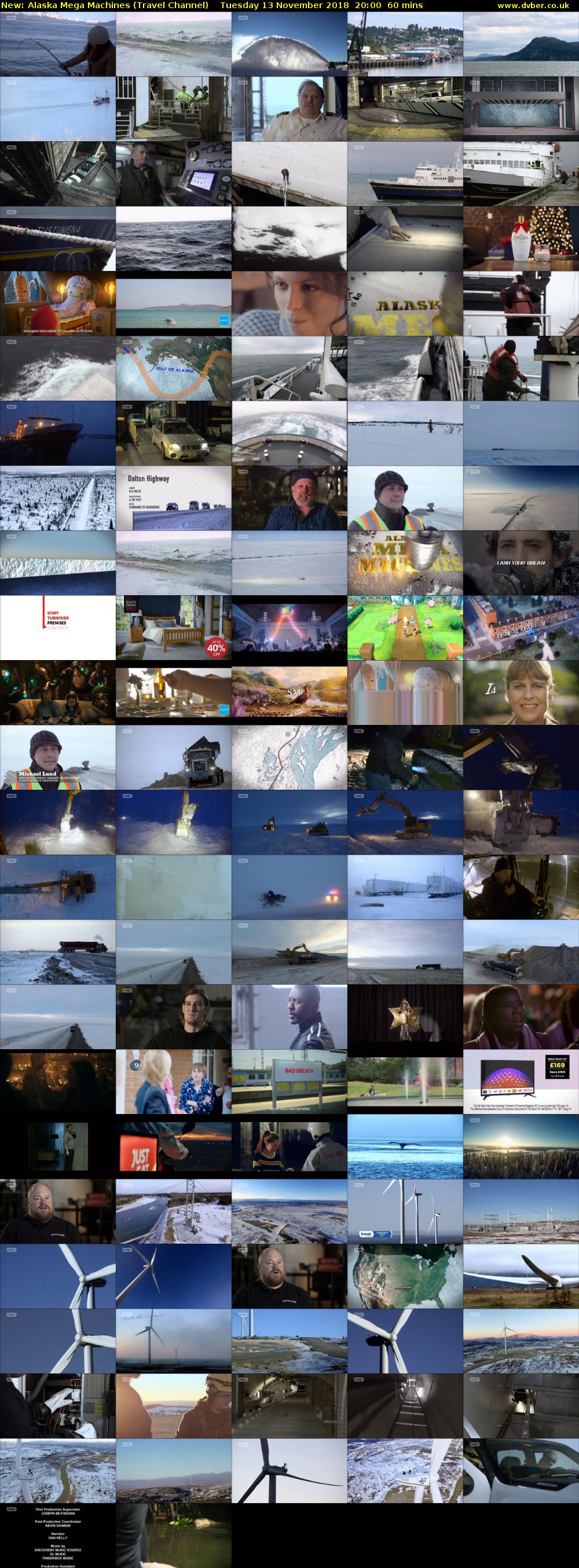 Alaska Mega Machines (Travel Channel) Tuesday 13 November 2018 20:00 - 21:00