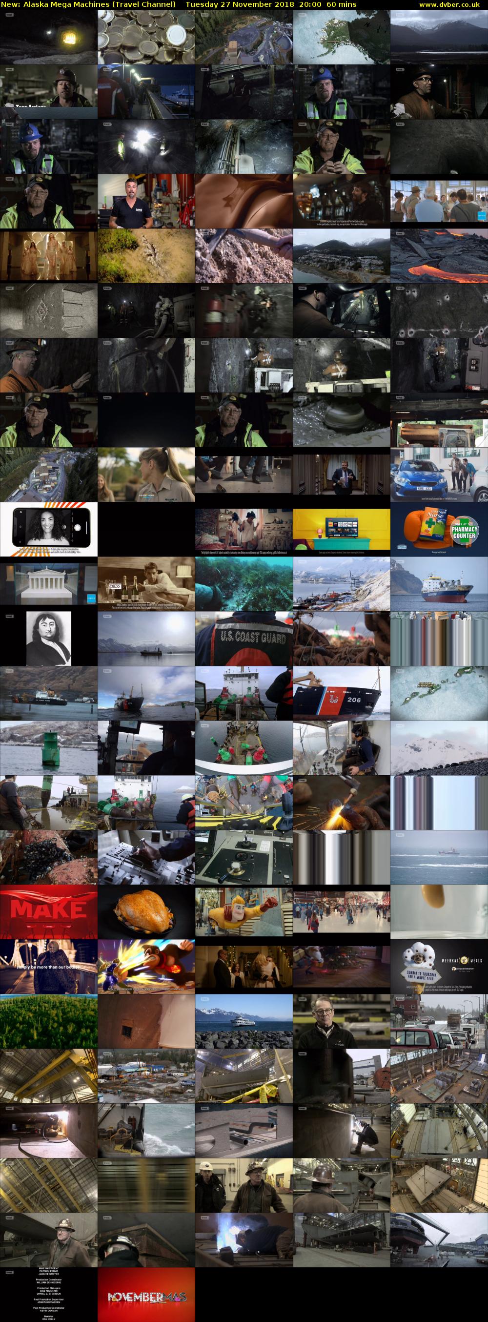 Alaska Mega Machines (Travel Channel) Tuesday 27 November 2018 20:00 - 21:00