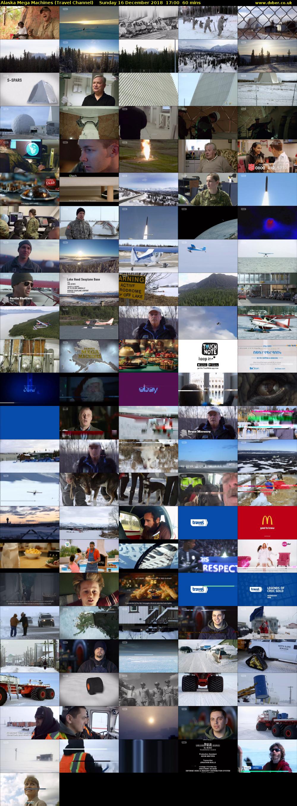 Alaska Mega Machines (Travel Channel) Sunday 16 December 2018 17:00 - 18:00