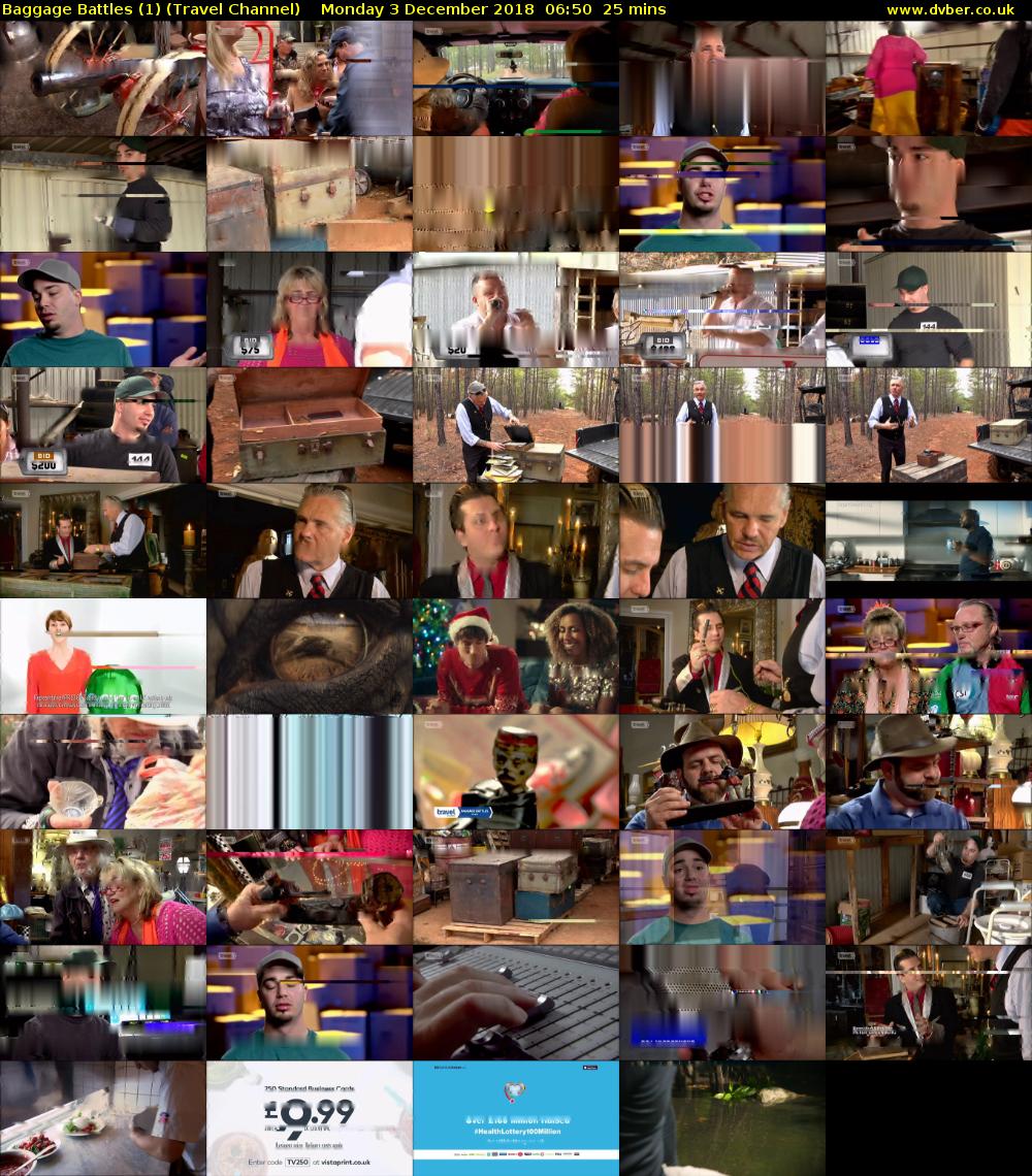 Baggage Battles (1) (Travel Channel) Monday 3 December 2018 06:50 - 07:15