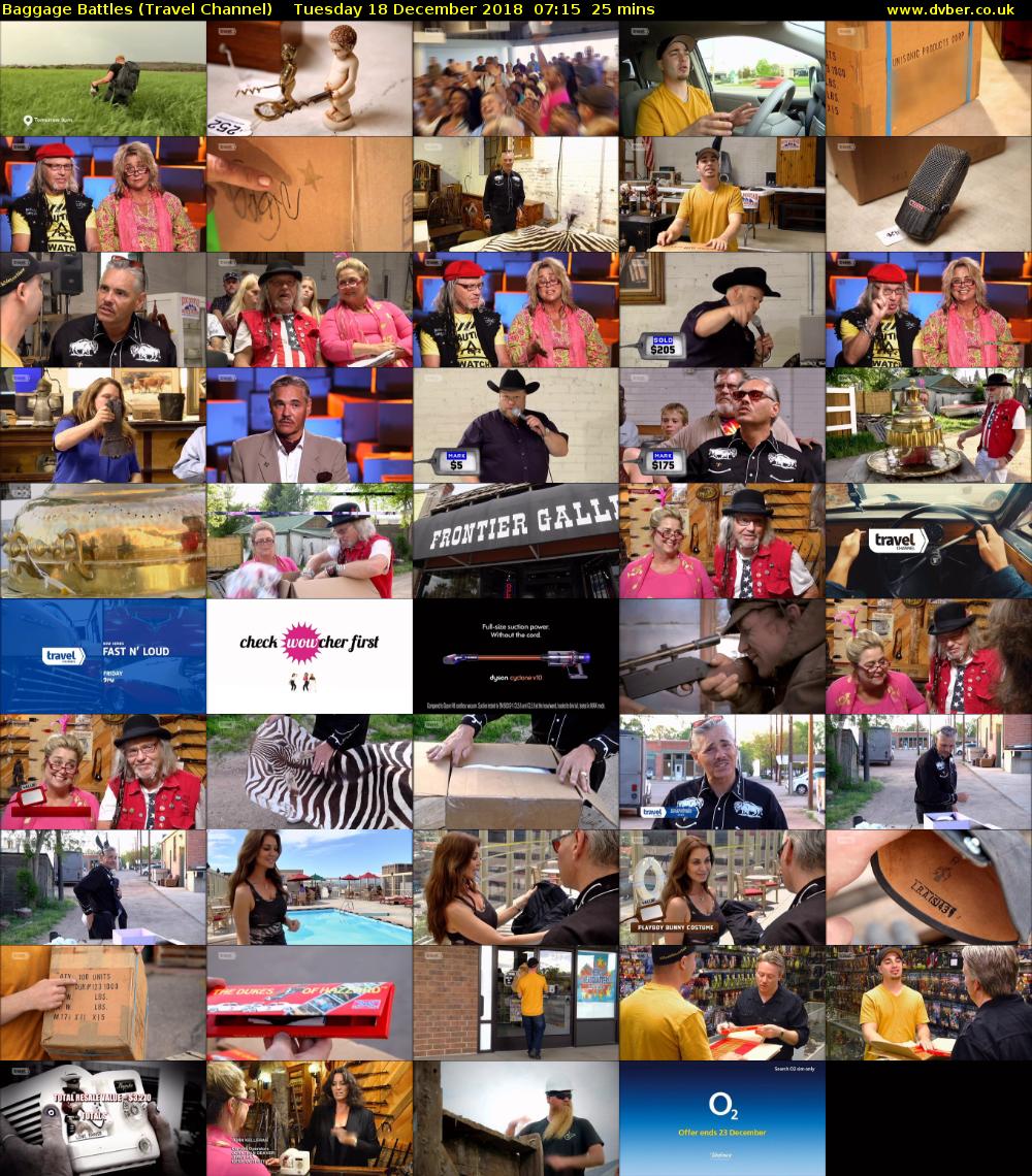 Baggage Battles (Travel Channel) Tuesday 18 December 2018 07:15 - 07:40