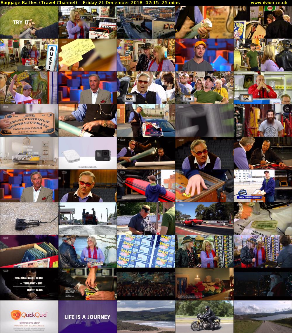 Baggage Battles (Travel Channel) Friday 21 December 2018 07:15 - 07:40