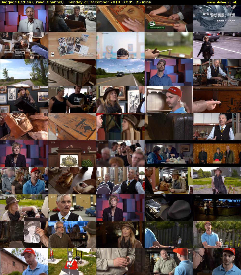 Baggage Battles (Travel Channel) Sunday 23 December 2018 07:05 - 07:30