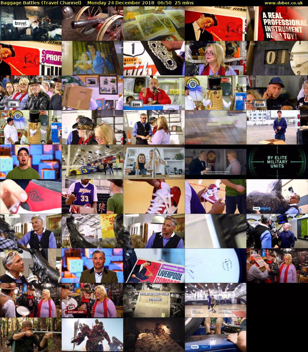 Baggage Battles (Travel Channel) Monday 24 December 2018 06:50 - 07:15