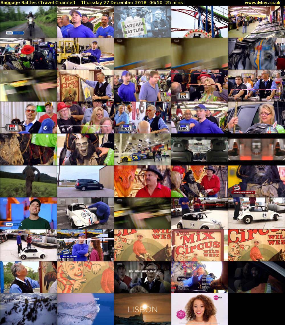 Baggage Battles (Travel Channel) Thursday 27 December 2018 06:50 - 07:15