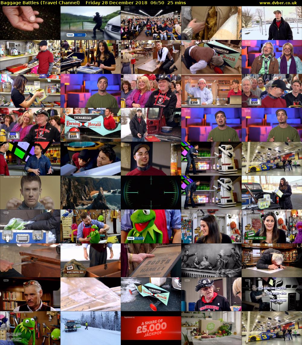 Baggage Battles (Travel Channel) Friday 28 December 2018 06:50 - 07:15