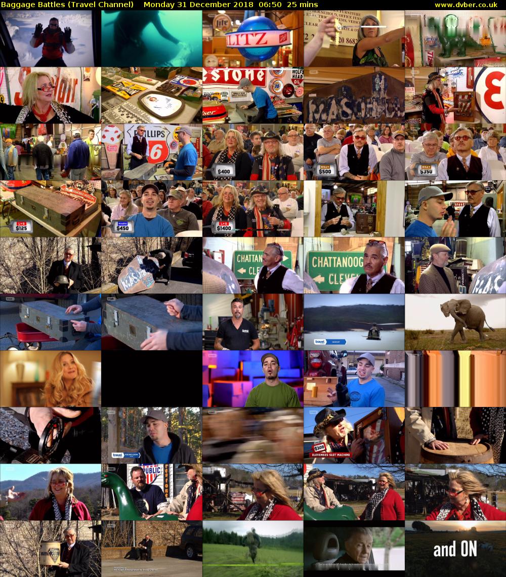 Baggage Battles (Travel Channel) Monday 31 December 2018 06:50 - 07:15