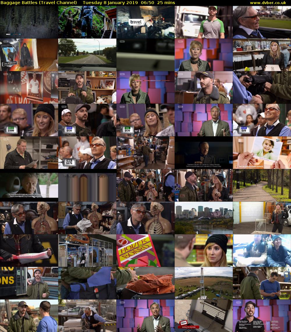 Baggage Battles (Travel Channel) Tuesday 8 January 2019 06:50 - 07:15