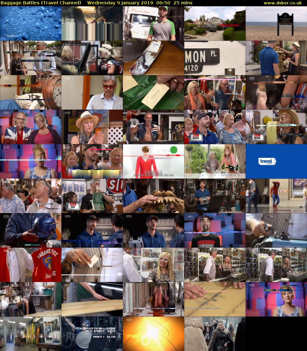 Baggage Battles (Travel Channel) Wednesday 9 January 2019 06:50 - 07:15