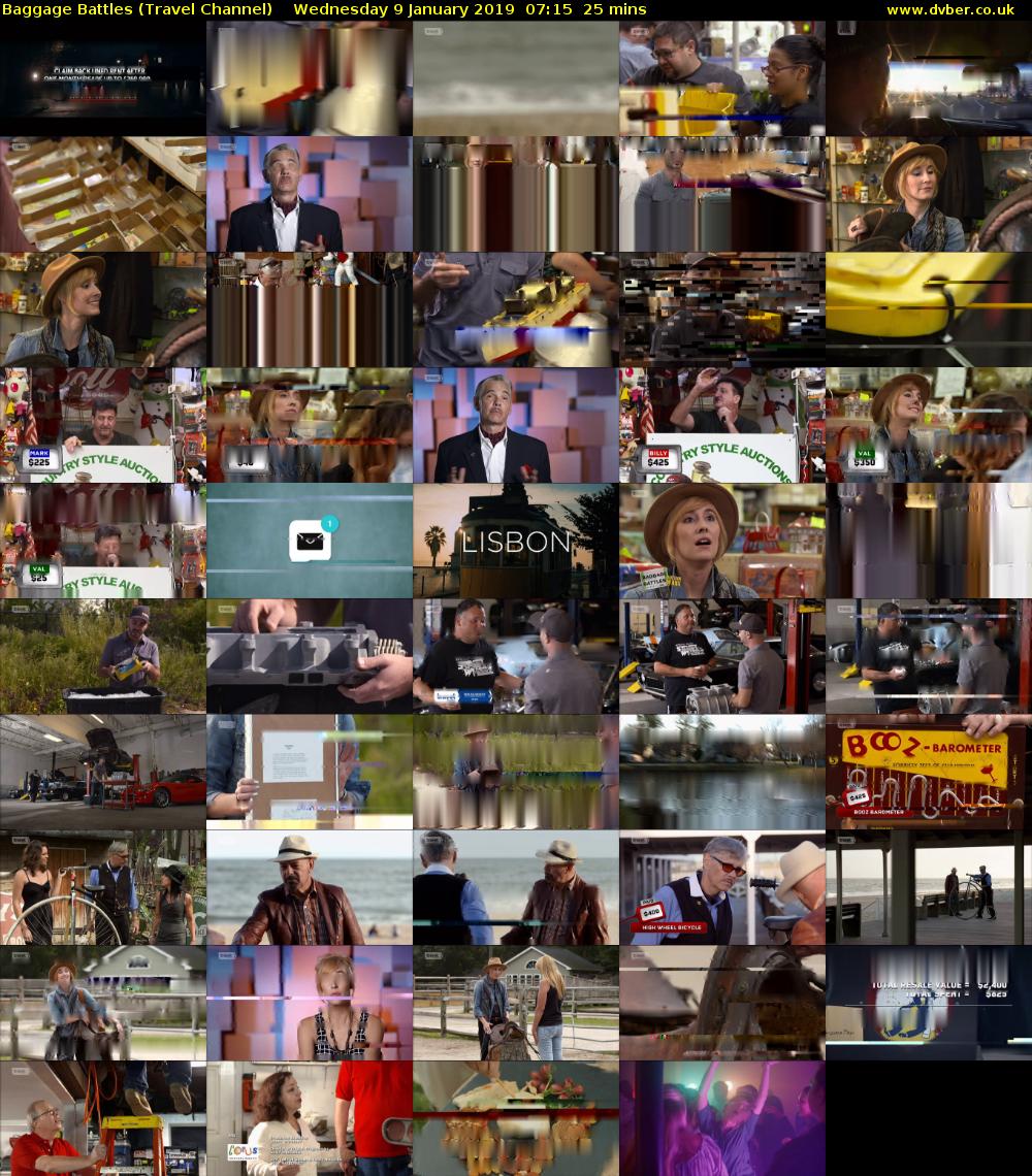Baggage Battles (Travel Channel) Wednesday 9 January 2019 07:15 - 07:40