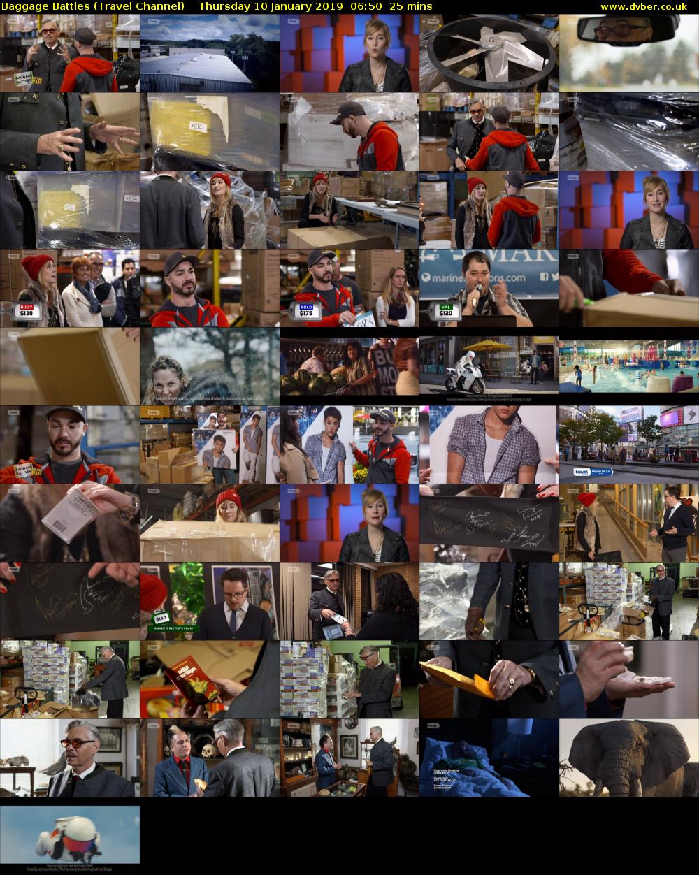 Baggage Battles (Travel Channel) Thursday 10 January 2019 06:50 - 07:15