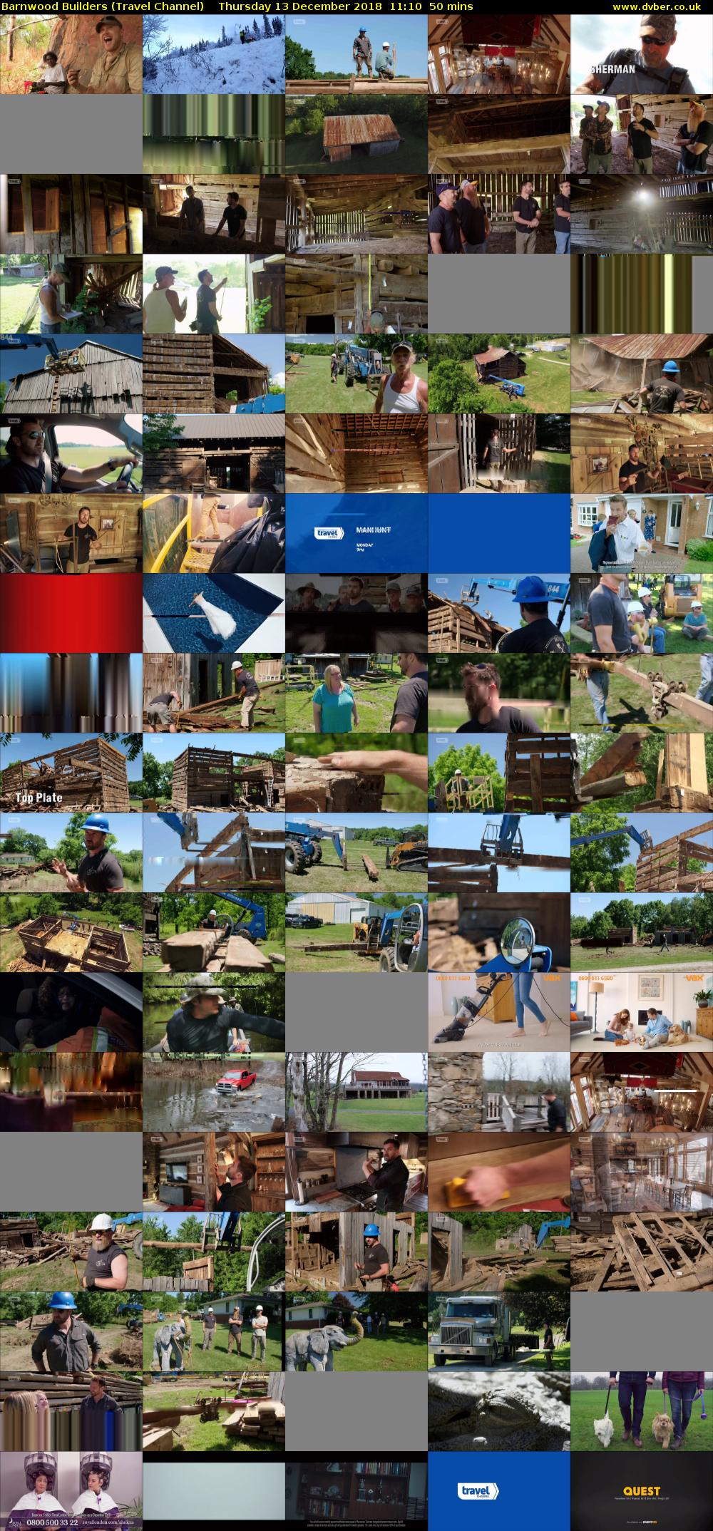 Barnwood Builders (Travel Channel) Thursday 13 December 2018 11:10 - 12:00