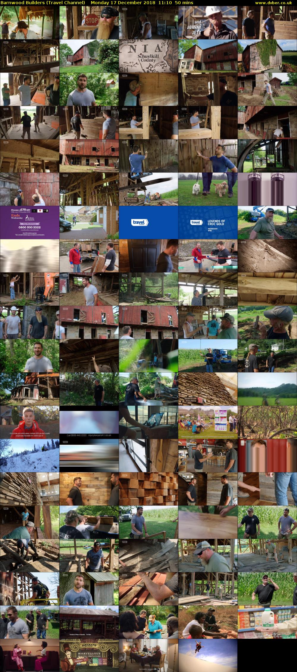 Barnwood Builders (Travel Channel) Monday 17 December 2018 11:10 - 12:00