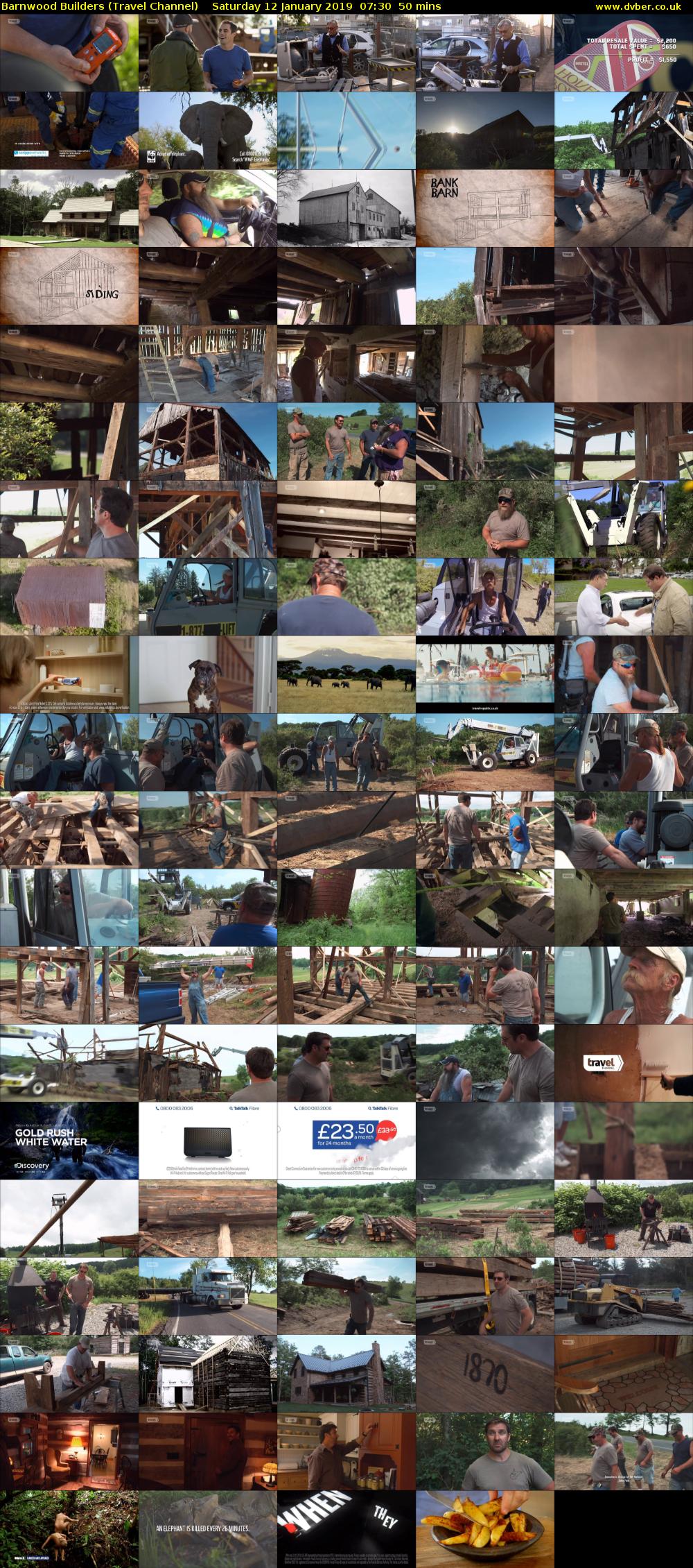 Barnwood Builders (Travel Channel) Saturday 12 January 2019 07:30 - 08:20