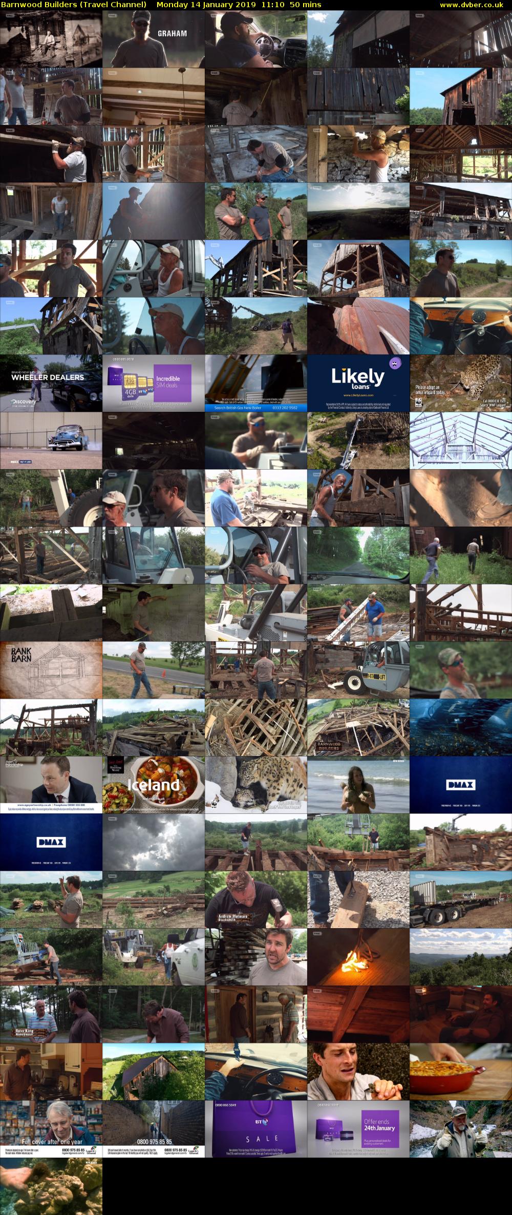 Barnwood Builders (Travel Channel) Monday 14 January 2019 11:10 - 12:00