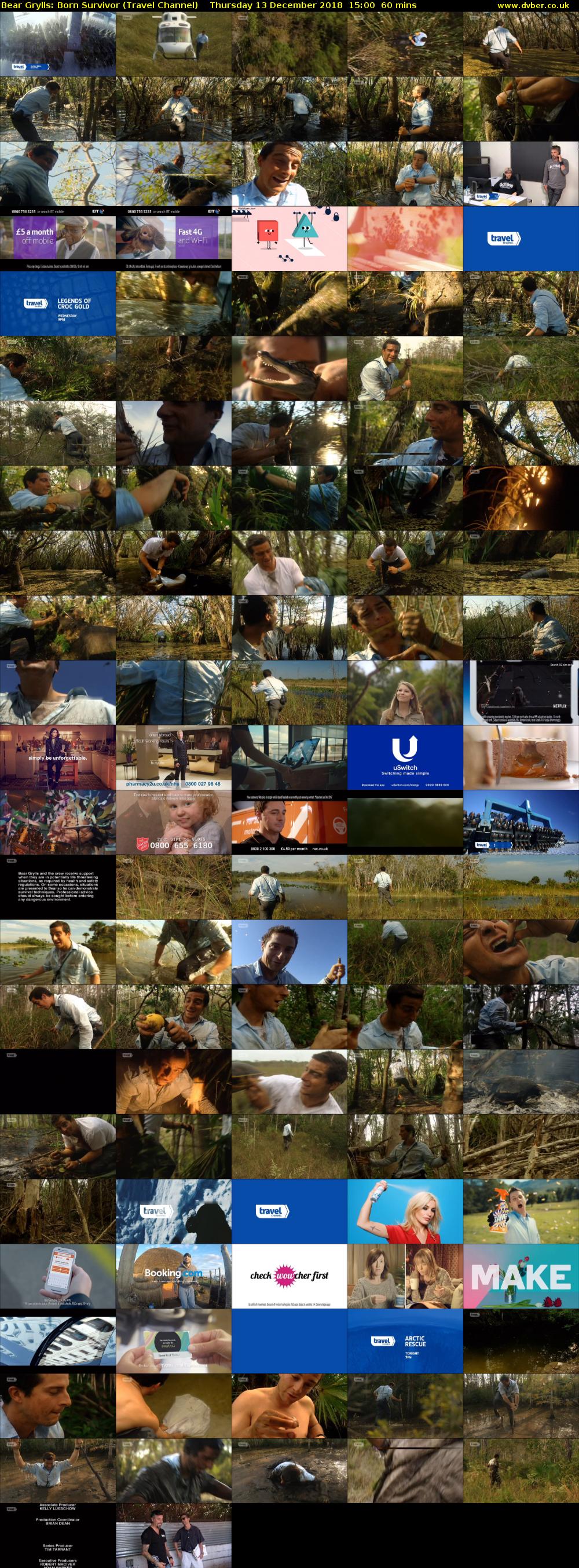 Bear Grylls: Born Survivor (Travel Channel) Thursday 13 December 2018 15:00 - 16:00