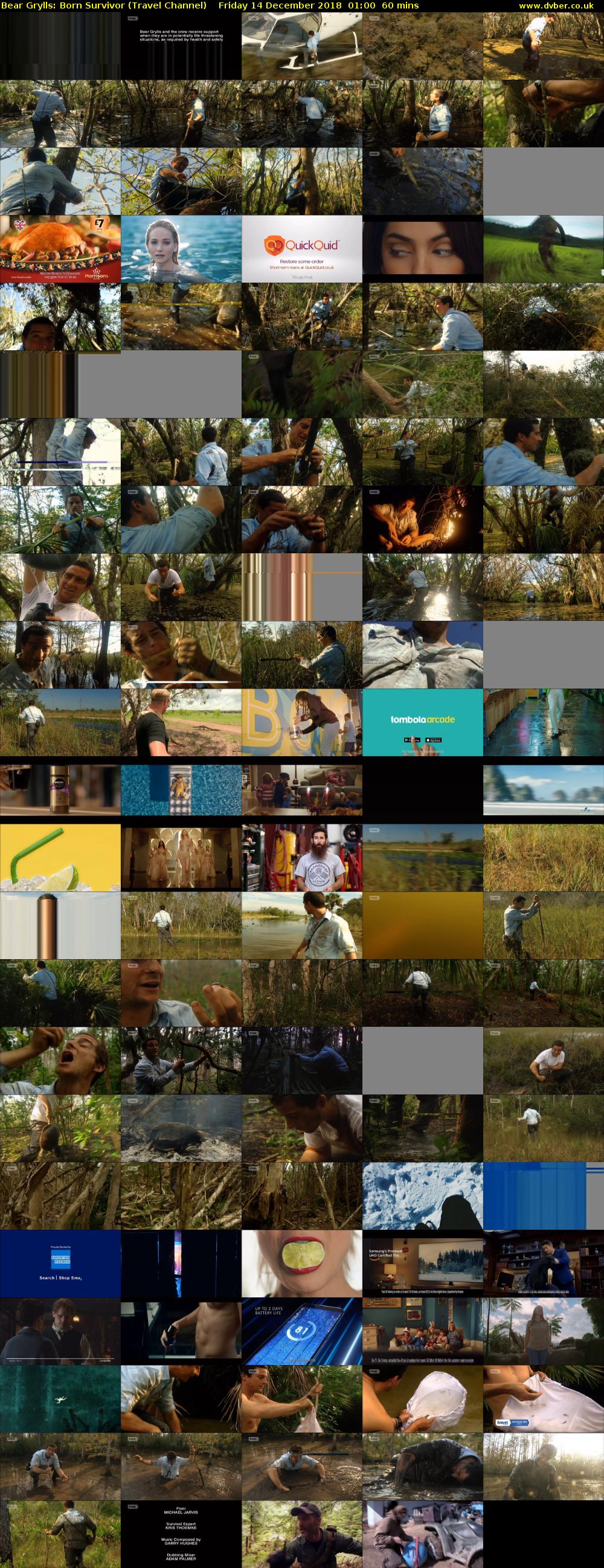 Bear Grylls: Born Survivor (Travel Channel) Friday 14 December 2018 01:00 - 02:00