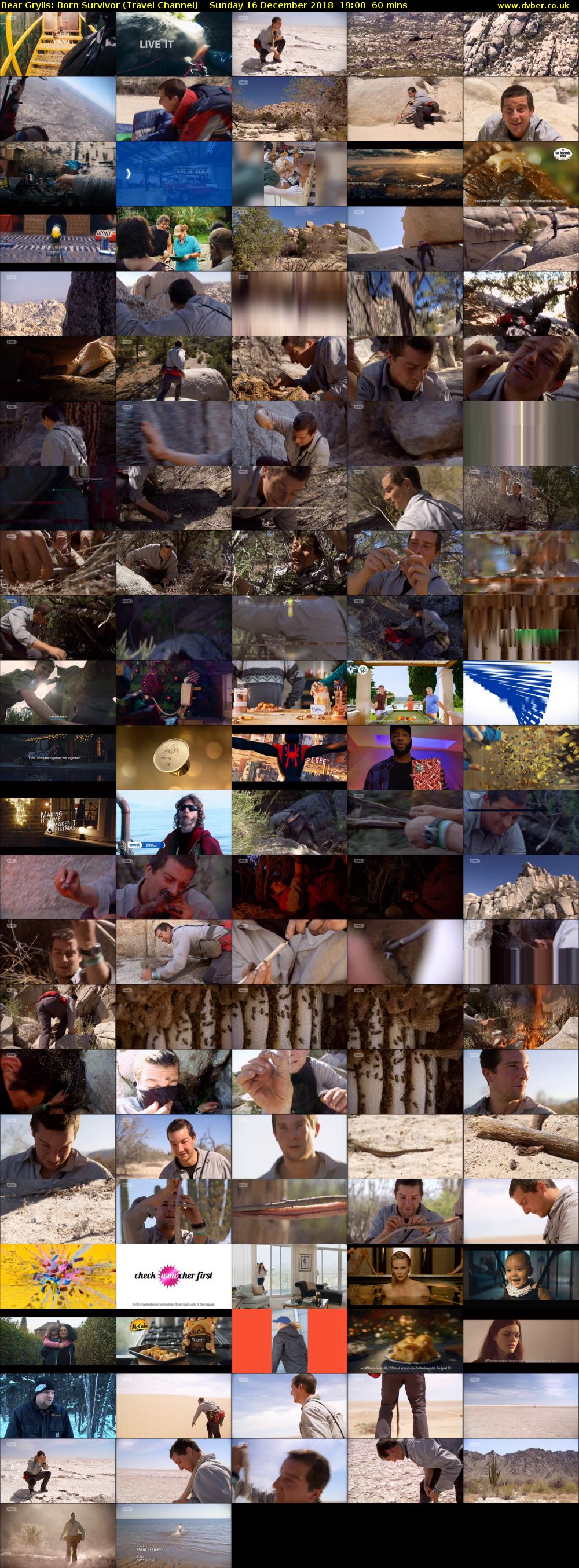 Bear Grylls: Born Survivor (Travel Channel) Sunday 16 December 2018 19:00 - 20:00