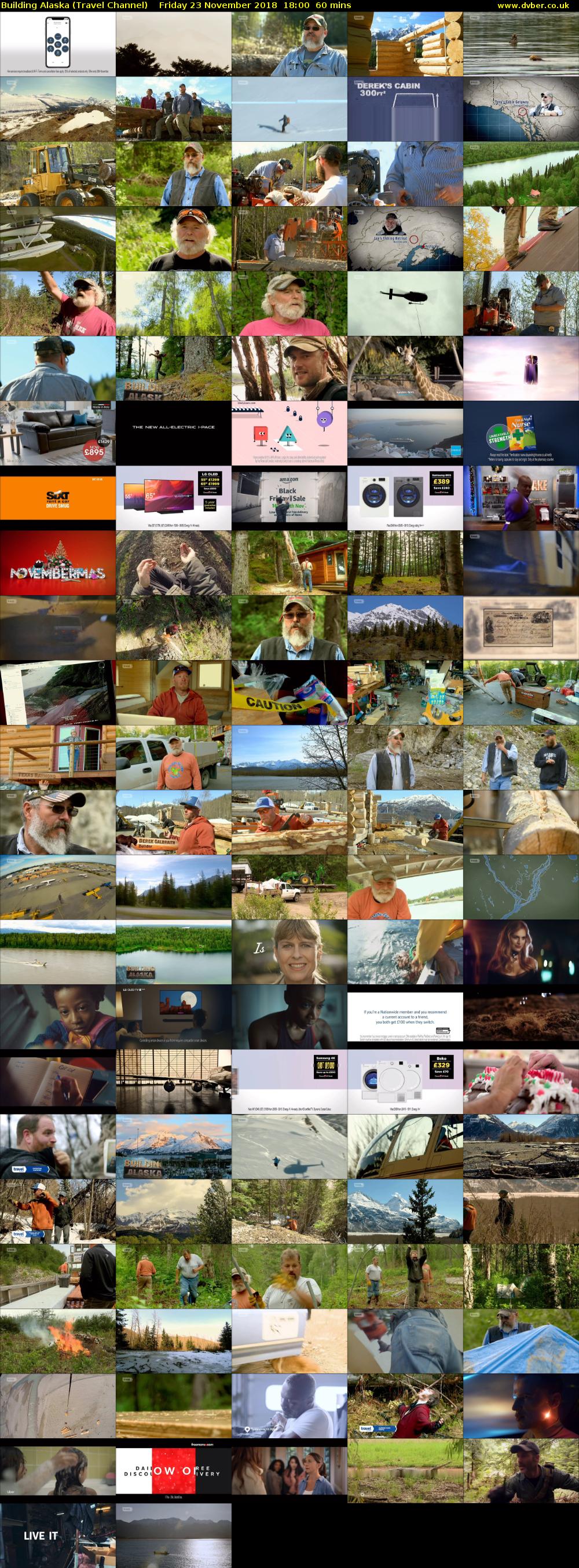 Building Alaska (Travel Channel) Friday 23 November 2018 18:00 - 19:00