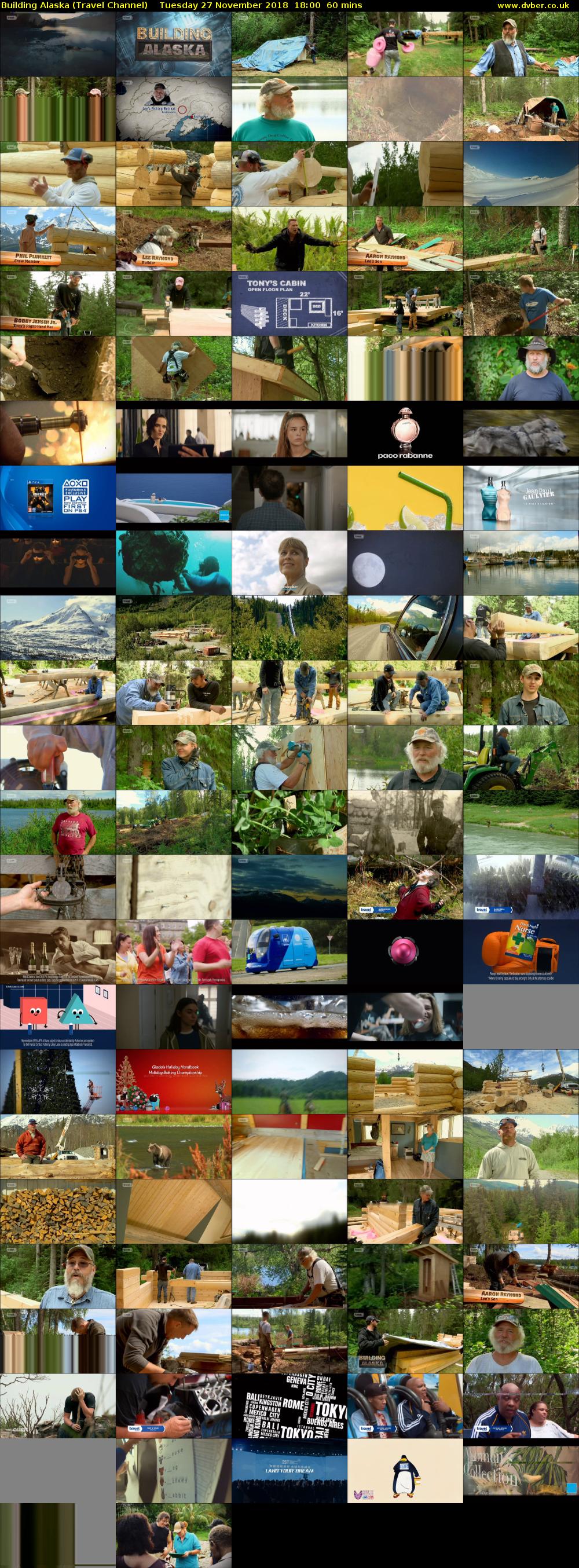 Building Alaska (Travel Channel) Tuesday 27 November 2018 18:00 - 19:00
