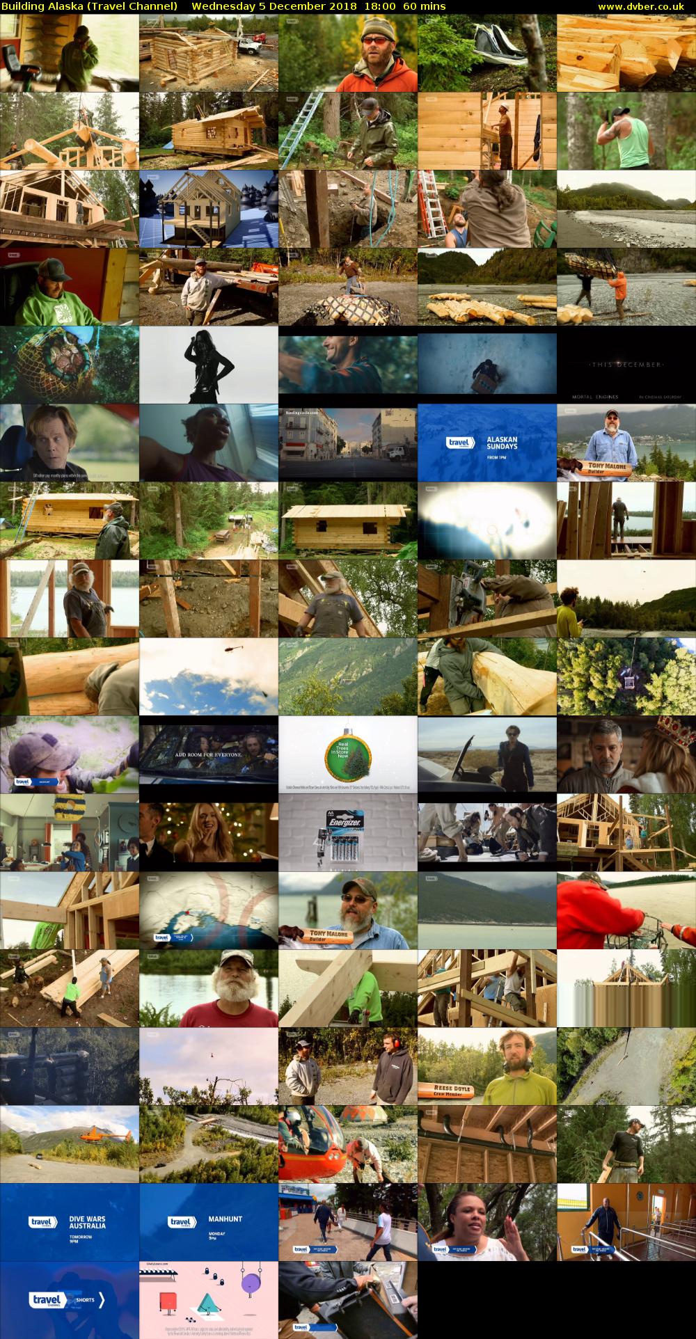 Building Alaska (Travel Channel) Wednesday 5 December 2018 18:00 - 19:00