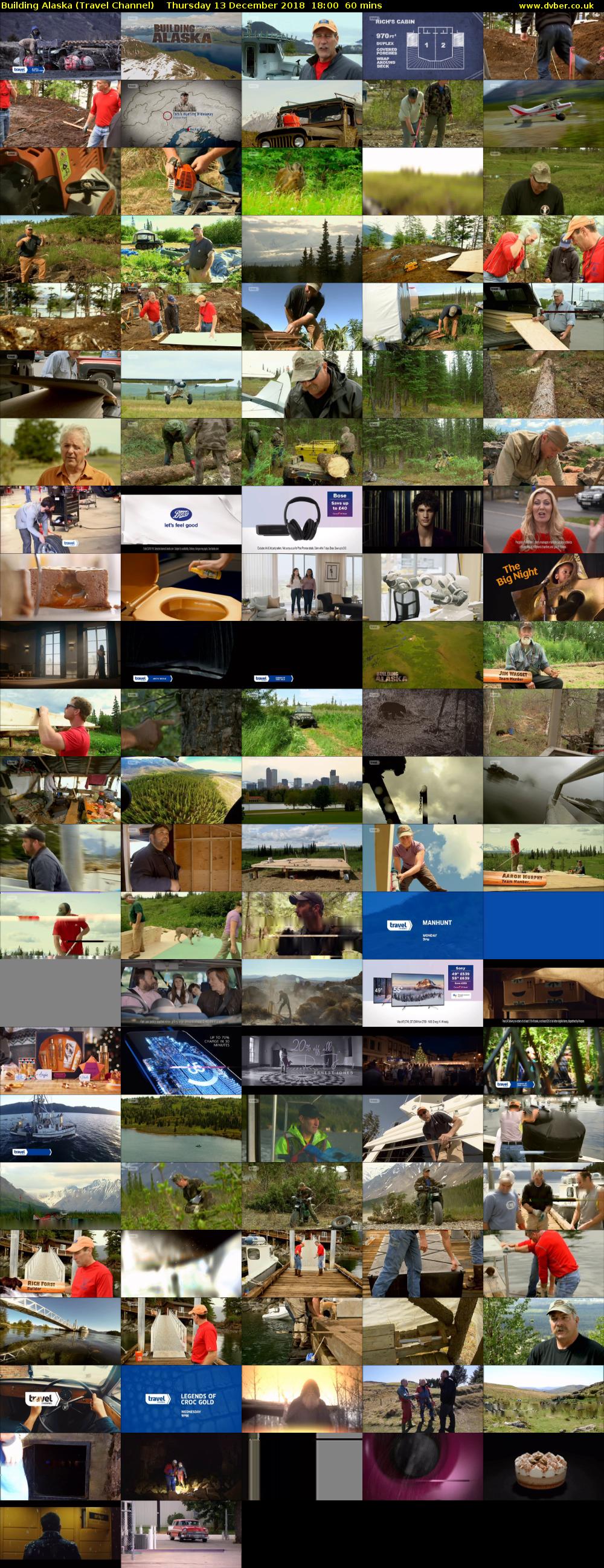 Building Alaska (Travel Channel) Thursday 13 December 2018 18:00 - 19:00