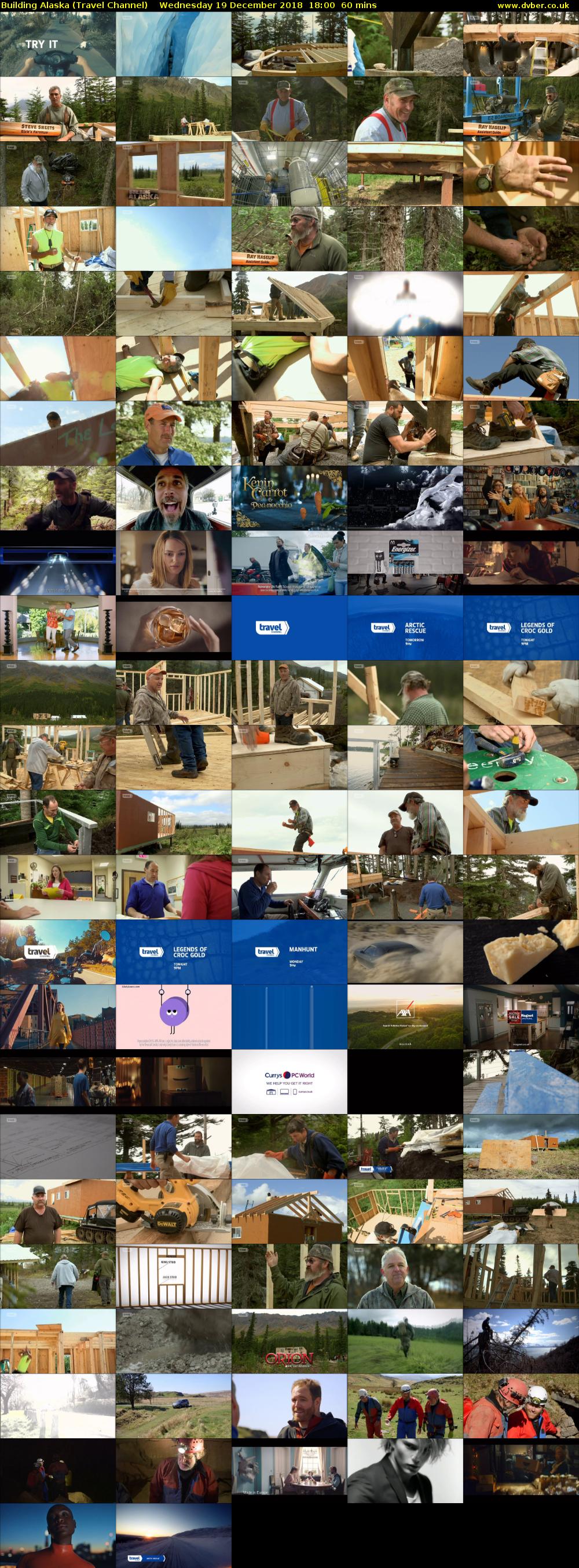 Building Alaska (Travel Channel) Wednesday 19 December 2018 18:00 - 19:00