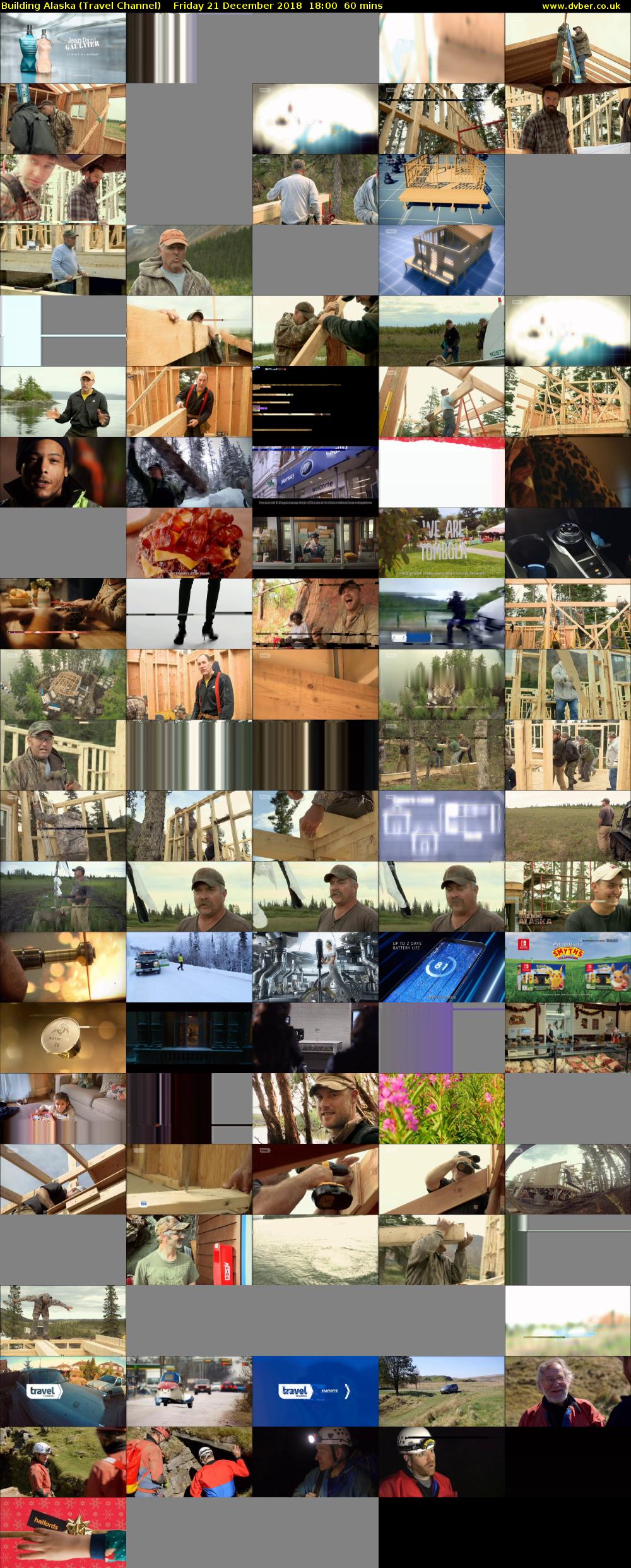 Building Alaska (Travel Channel) Friday 21 December 2018 18:00 - 19:00