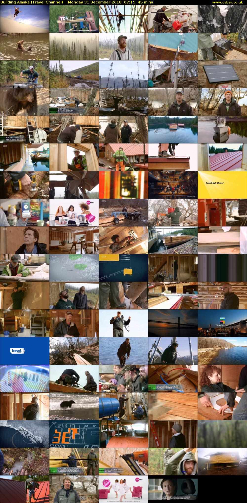 Building Alaska (Travel Channel) Monday 31 December 2018 07:15 - 08:00