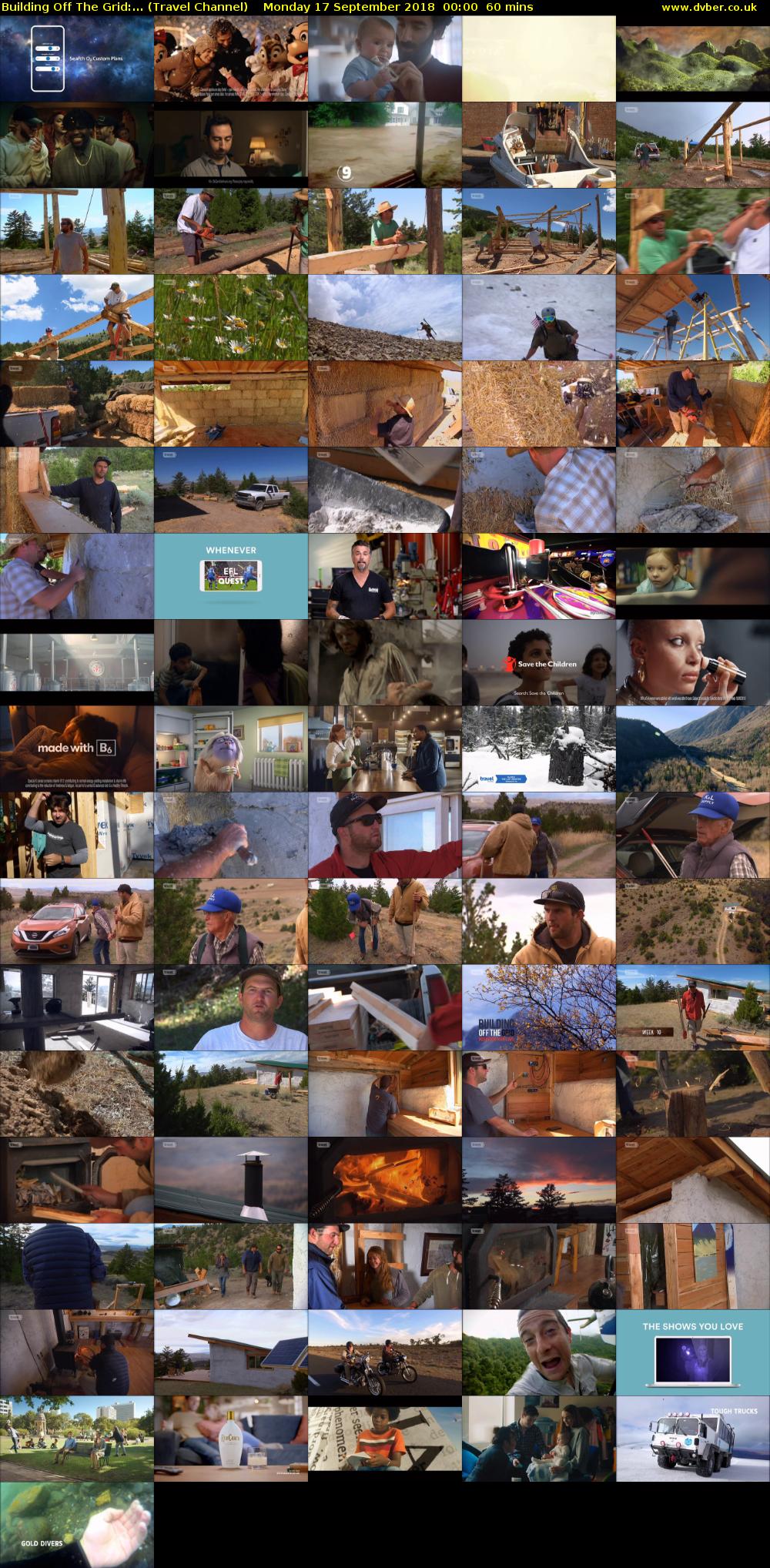 Building Off The Grid:... (Travel Channel) Monday 17 September 2018 00:00 - 01:00