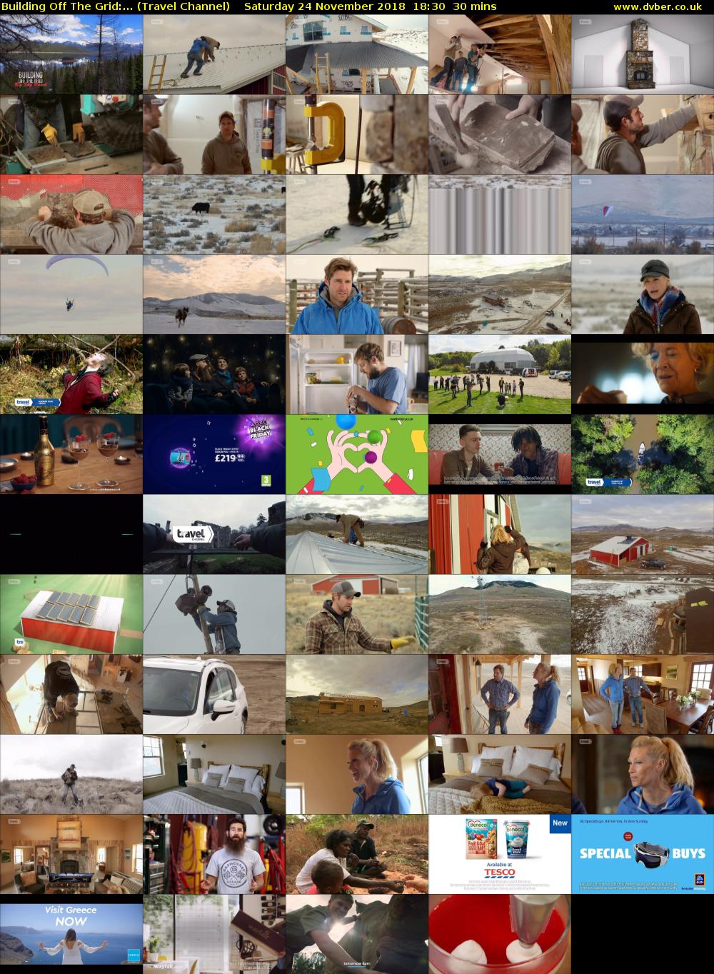 Building Off The Grid:... (Travel Channel) Saturday 24 November 2018 18:30 - 19:00
