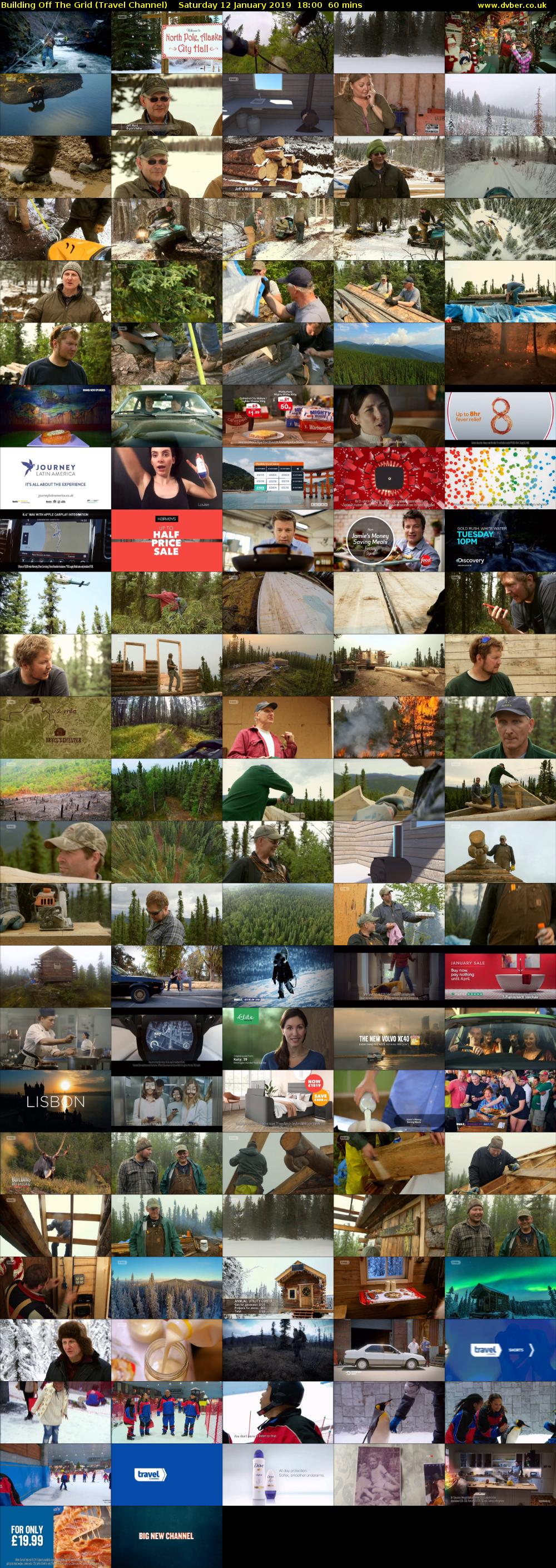 Building Off The Grid (Travel Channel) Saturday 12 January 2019 18:00 - 19:00