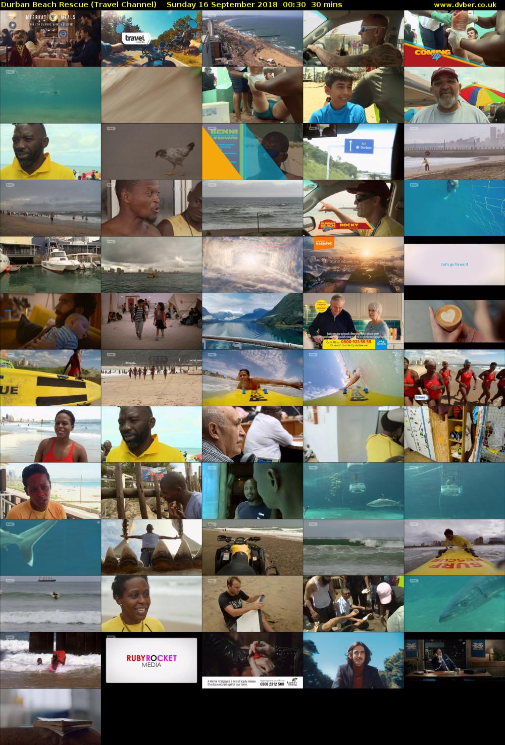 Durban Beach Rescue (Travel Channel) Sunday 16 September 2018 00:30 - 01:00