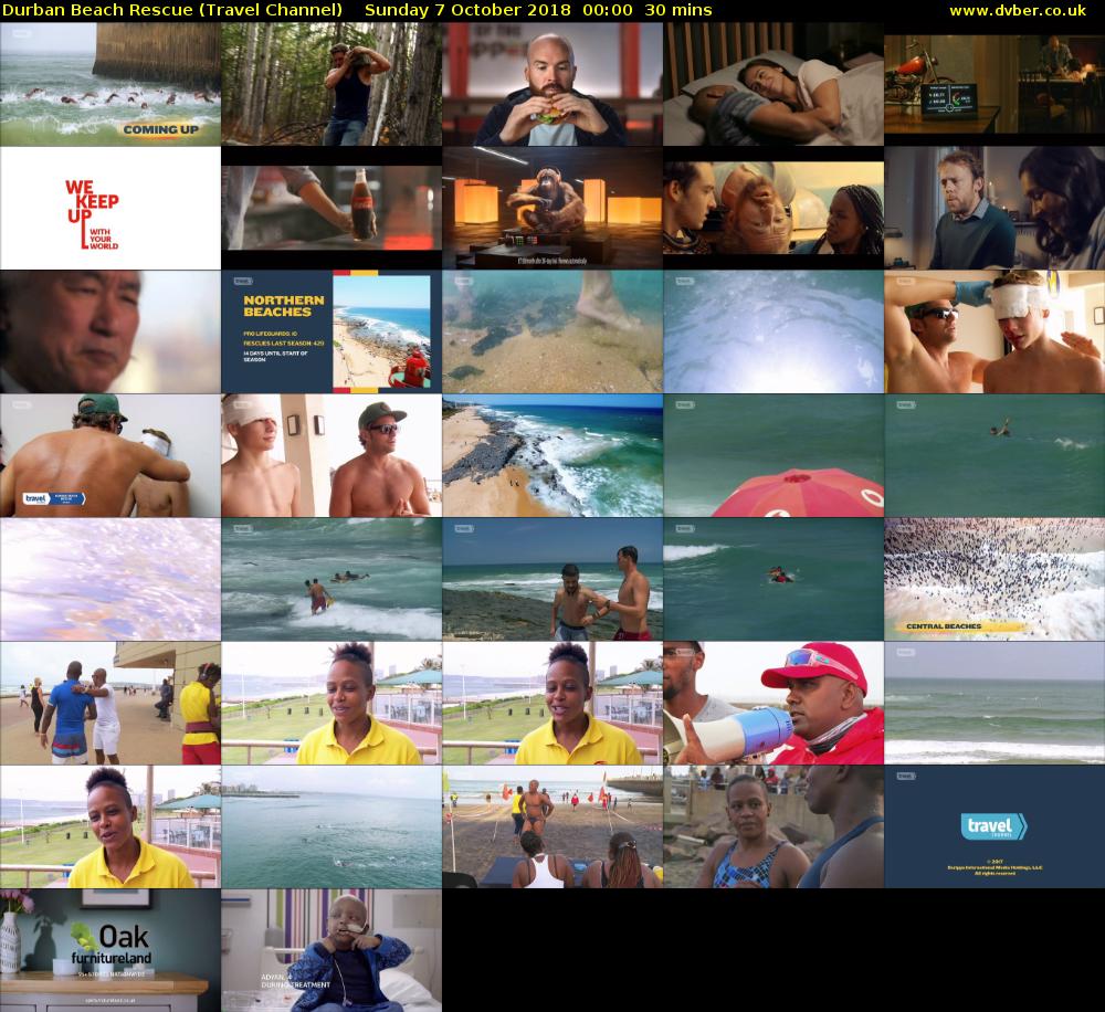 Durban Beach Rescue (Travel Channel) Sunday 7 October 2018 00:00 - 00:30