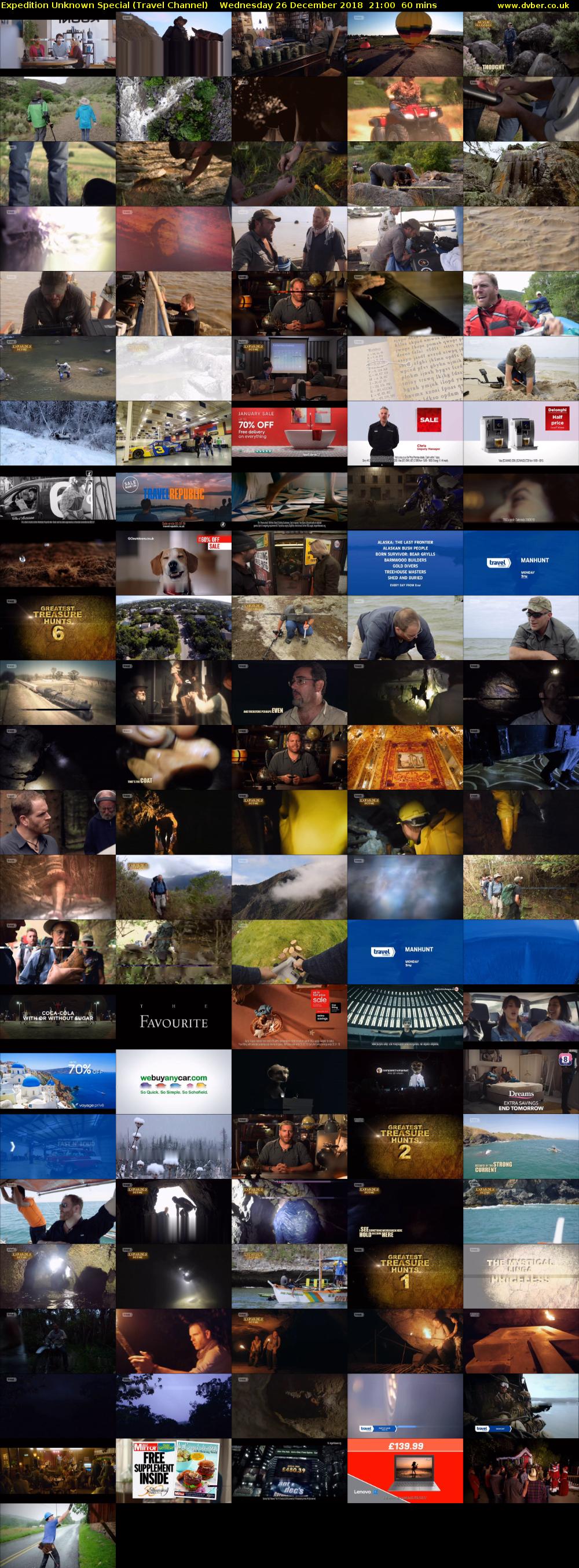 Expedition Unknown Special (Travel Channel) Wednesday 26 December 2018 21:00 - 22:00